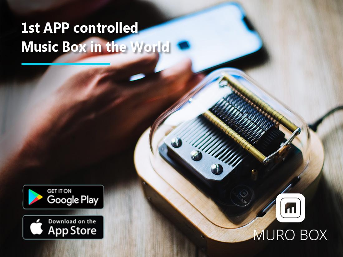 用手机操作Muro Box的示意图