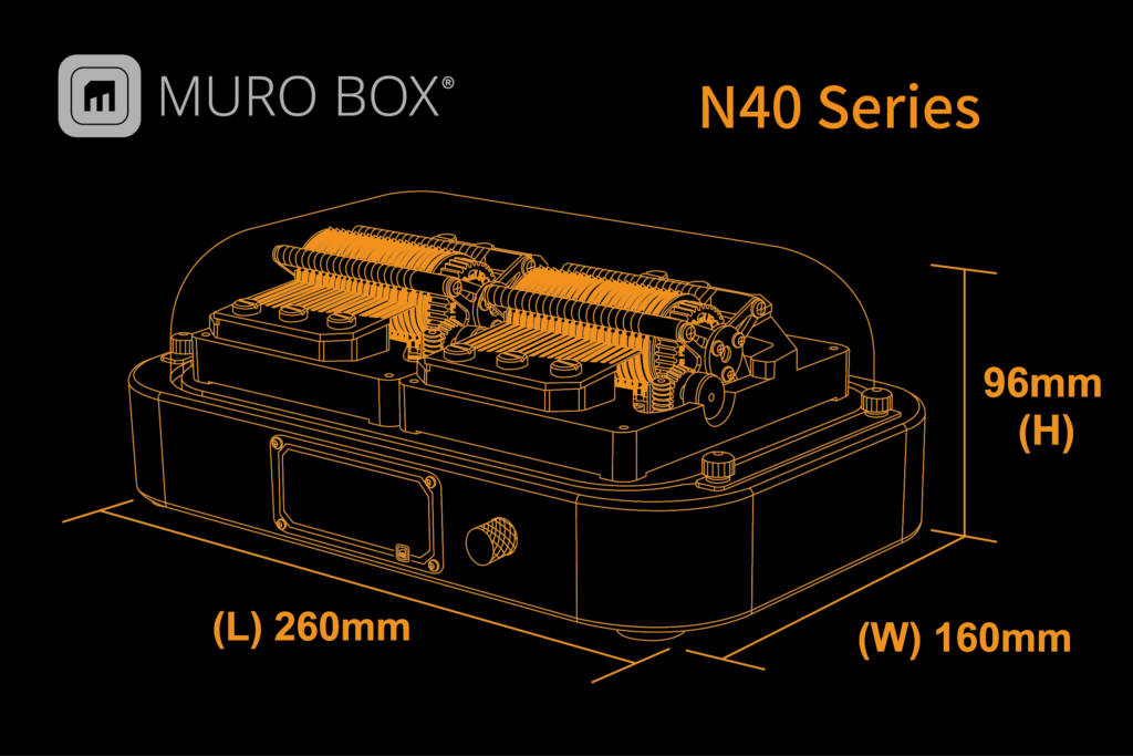 Muro Box-N40 系列尺寸图-全球首创可编曲的智慧音乐盒