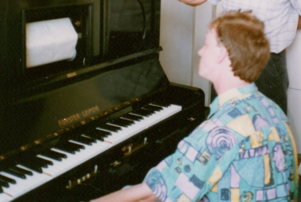 During my student years, I formed a special bond with a pianola that had survived World War II. In my free time, playing that piano was my favorite pastime.