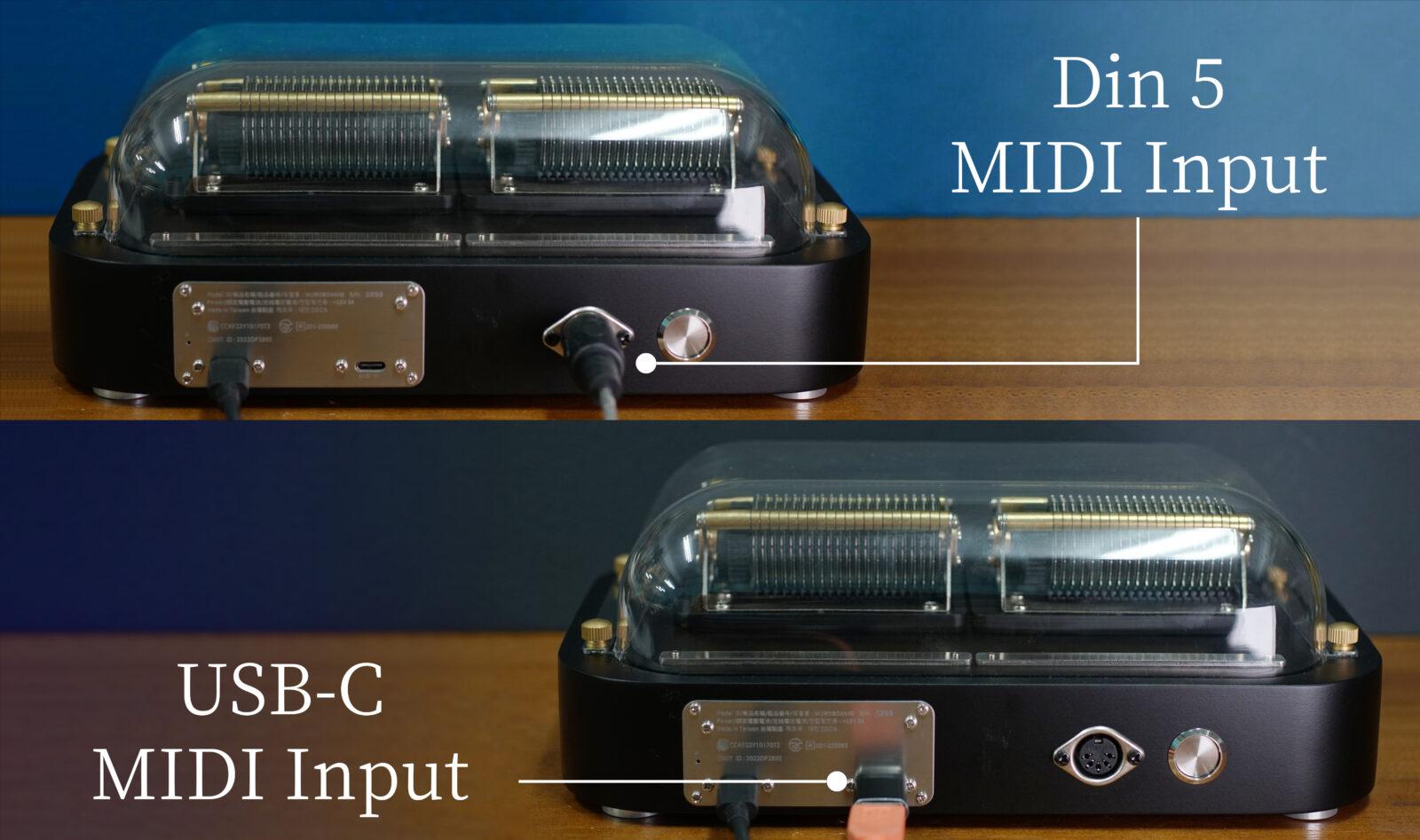 MuroBoxのMIDI入力用スロットを使用してUSBメモリー/ラップトップ/ PC 