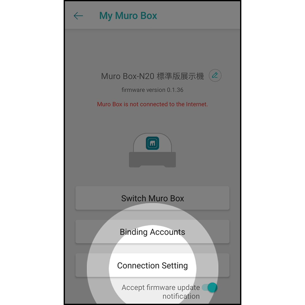 3.Enter the Connection Setting Click on “Connection Setting” to get started.
