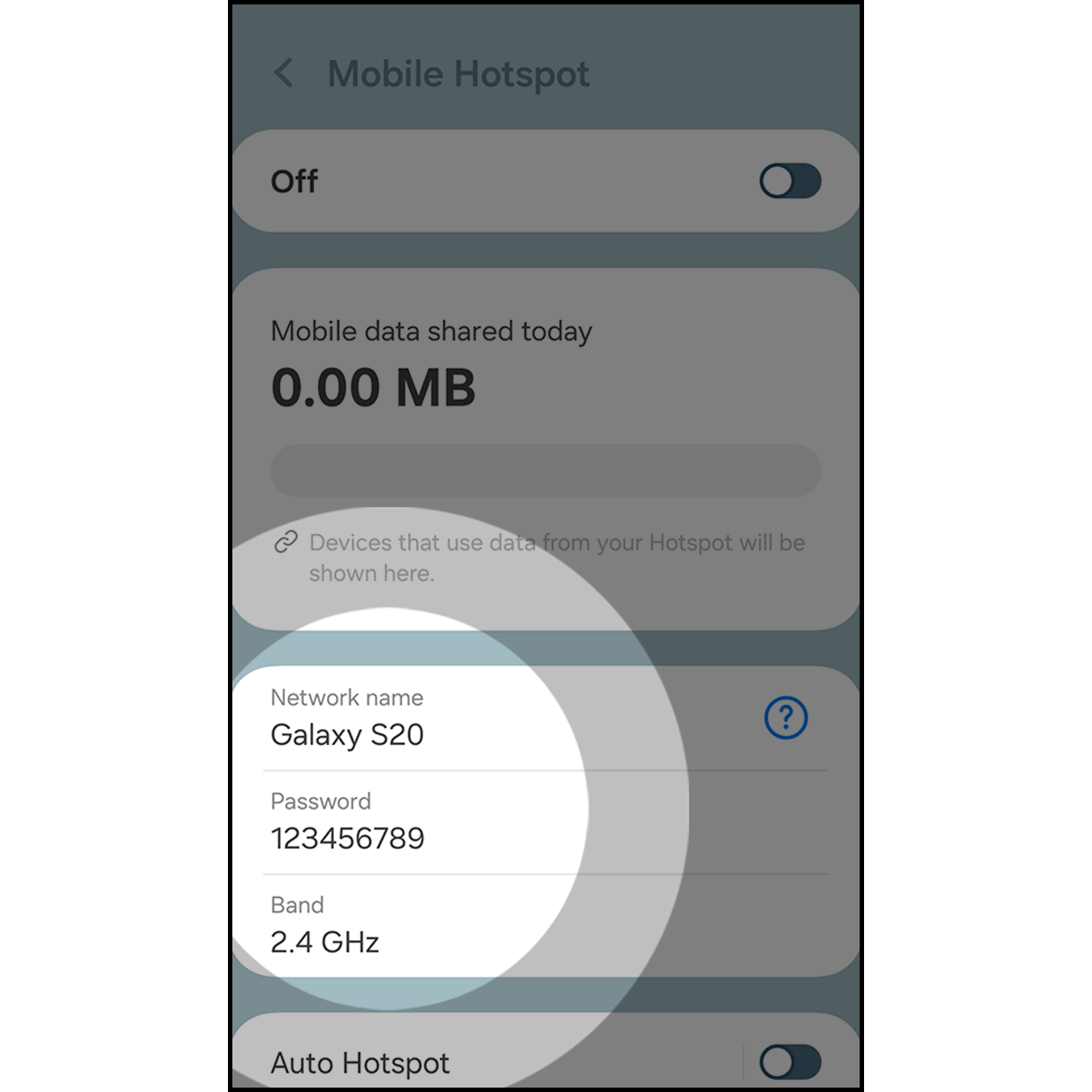 1.Set up Android Hotspot
Go to settings and set up Android hotspot name and password, then turn off the hotspot for now. (How to set up Android Hotspot